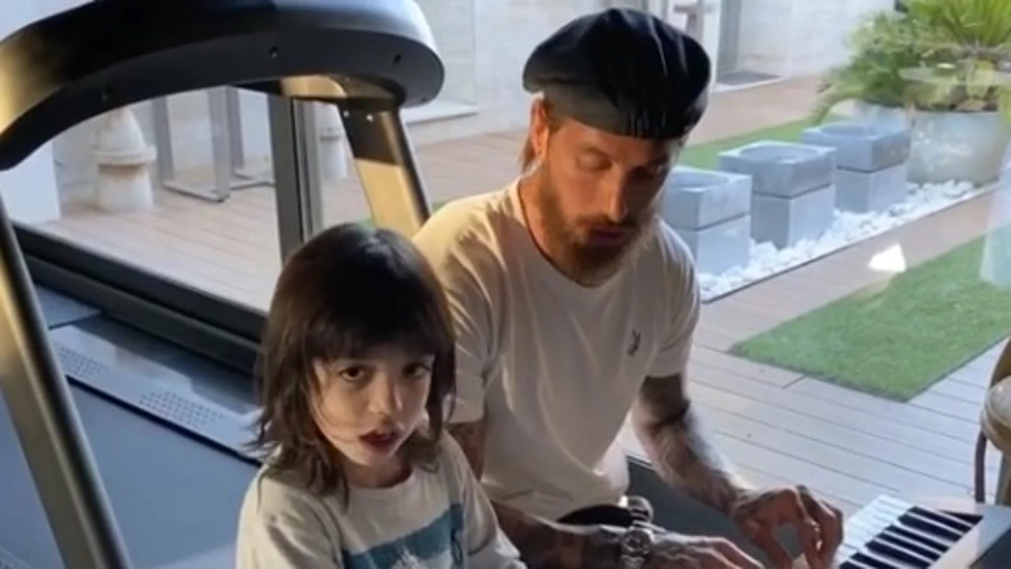 Sergio Ramos y su hijo mayor, Sergio. Sergio Ramos y su hijo mayor, Sergio.
