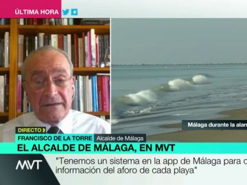 Aplicaciones de aforo y medidas de desinfección: el alcalde de Málaga explica cómo será el verano en sus playas Aplicaciones de aforo y medidas de desinfección: el alcalde de Málaga explica cómo será el verano en sus playas