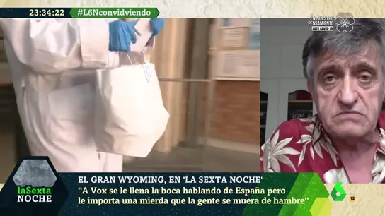 Wyoming: "No quiero vivir en un país que tenga miles de personas en la calle pidiendo para comer" Wyoming: "No quiero vivir en un país que tenga miles de personas en la calle pidiendo para comer"