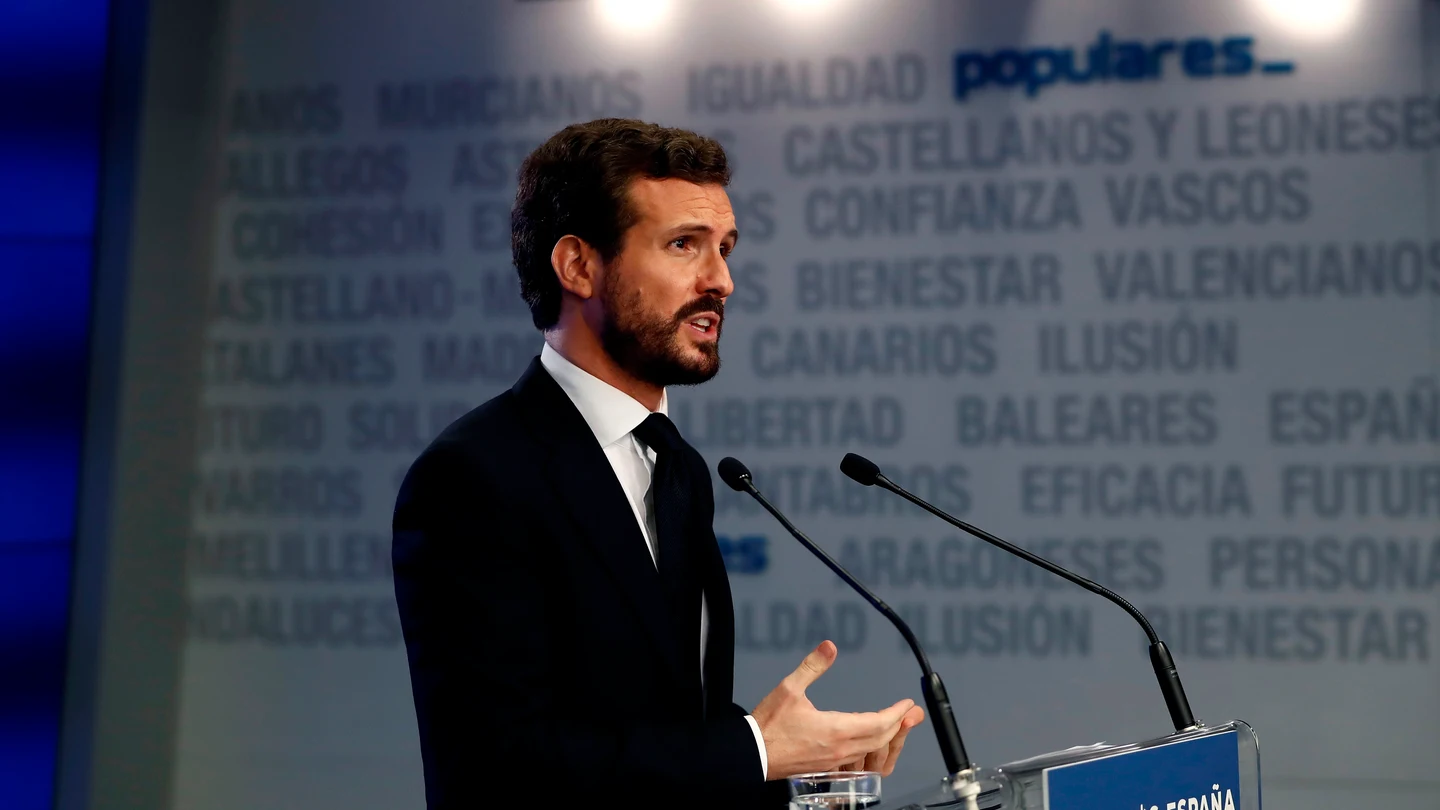 El presidente del PP, Pablo Casado El presidente del PP, Pablo Casado
