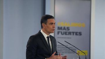 Pedro Sánchez en rueda de prensa