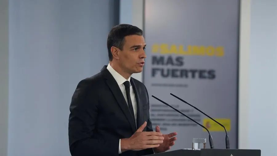 Pedro Sánchez en rueda de prensa