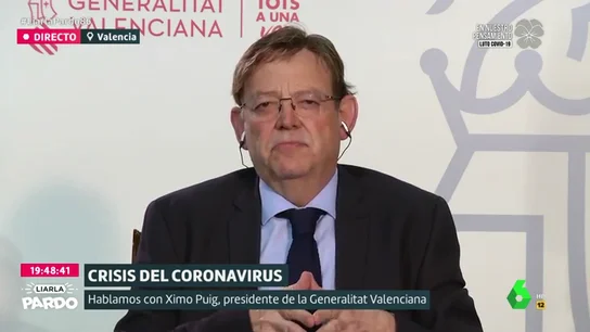 Ximo Puig: "La crispación ni genera empleo ni salva vidas" Ximo Puig: "La crispación ni genera empleo ni salva vidas"