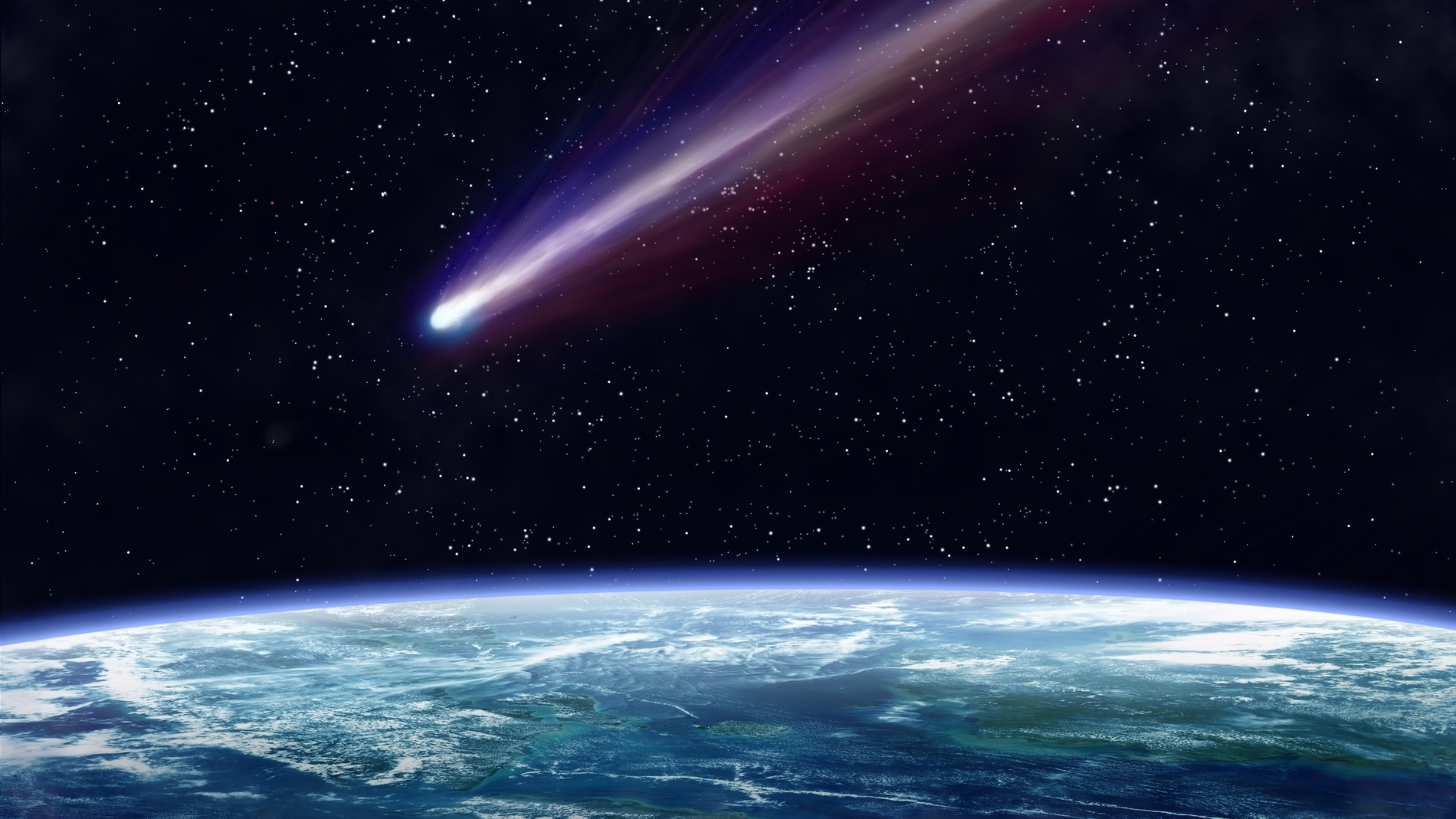 Asteroide aproximándose a la Tierra