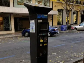 Un parquímetro de la zona SER de Madrid Un parquímetro de la zona SER de Madrid
