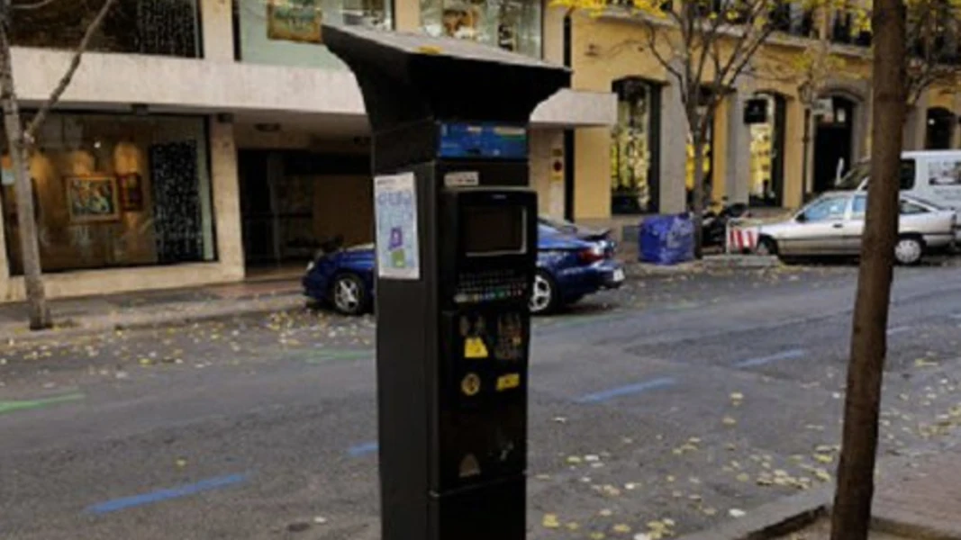 Un parquímetro de la zona SER de Madrid