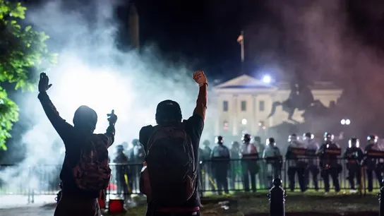 Nuevas protestas frente a la Casa Blanca por la muerte de George Floyd Nuevas protestas frente a la Casa Blanca por la muerte de George Floyd