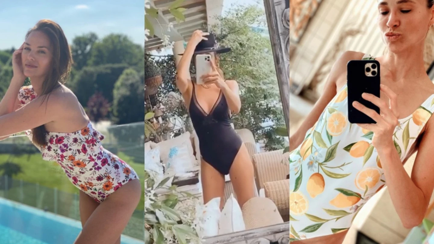 Primeros posados de las celebrities en bañador Primeros posados de las celebrities en bañador