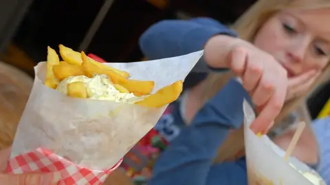 Conos de patatas fritas Conos de patatas fritas