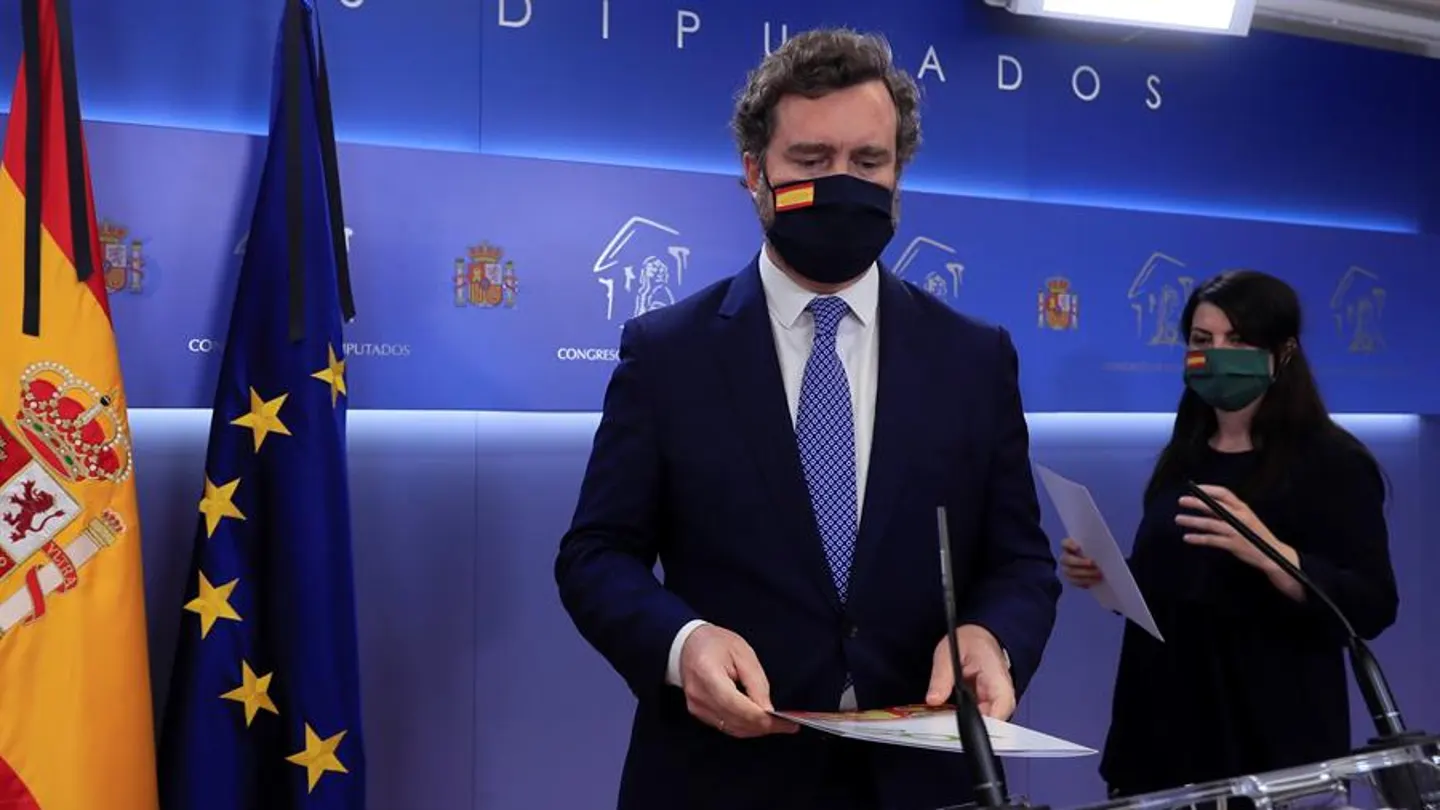 El portavoz de Vox en el Congreso, Iván Espinosa de los Monteros El portavoz de Vox en el Congreso, Iván Espinosa de los Monteros