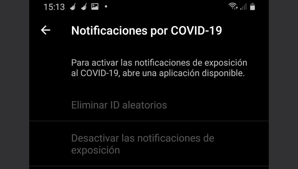 Notificaciones por la Covid-19 en Android