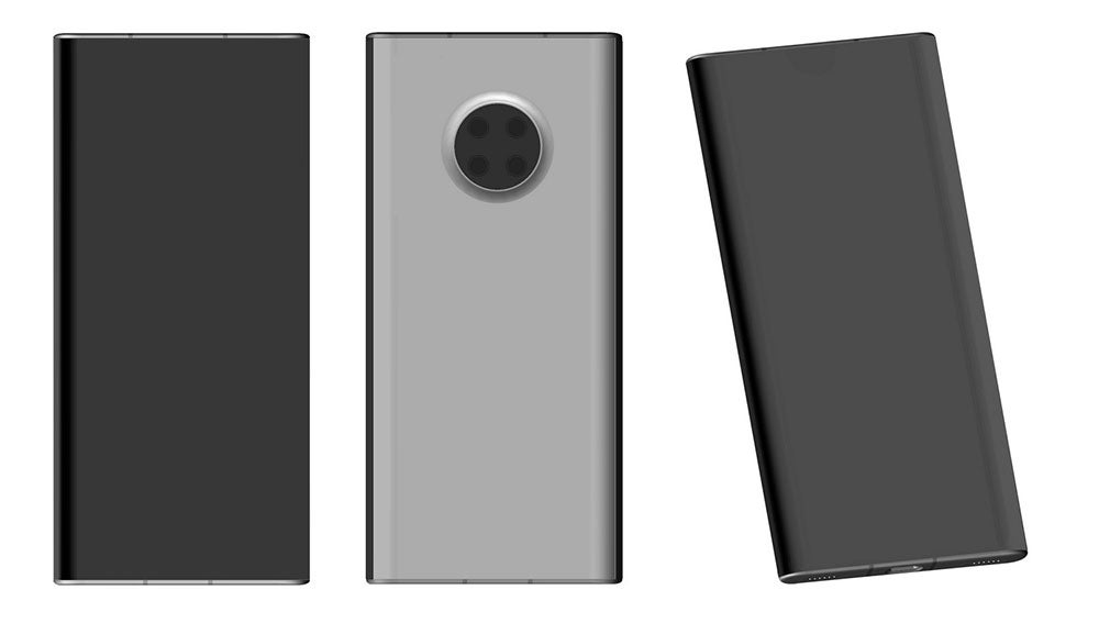 Diseño patentado con posible cámara bajo la pantalla