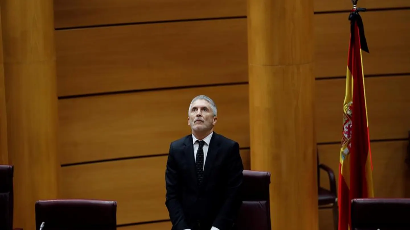 El ministro del Interior, Fernando Grande-Marlaska, en el Senado El ministro del Interior, Fernando Grande-Marlaska, en el Senado
