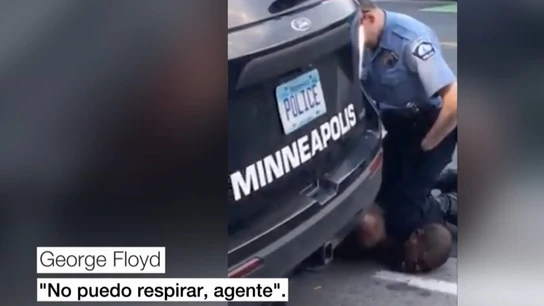George Floyd en el momento de su detención George Floyd en el momento de su detención