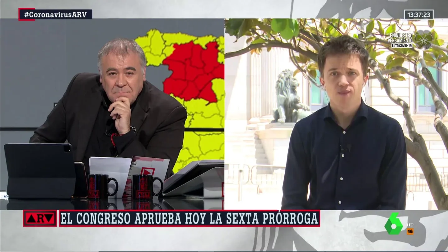 Íñigo Errejón, en ARV Íñigo Errejón, en ARV