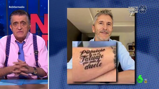 Esto es lo que pone en el tatuaje de Grande-Marlaska del que ha hablado Cayetana Álvarez de Toledo en el Congreso Esto es lo que pone en el tatuaje de Grande-Marlaska del que ha hablado Cayetana Álvarez de Toledo en el Congreso