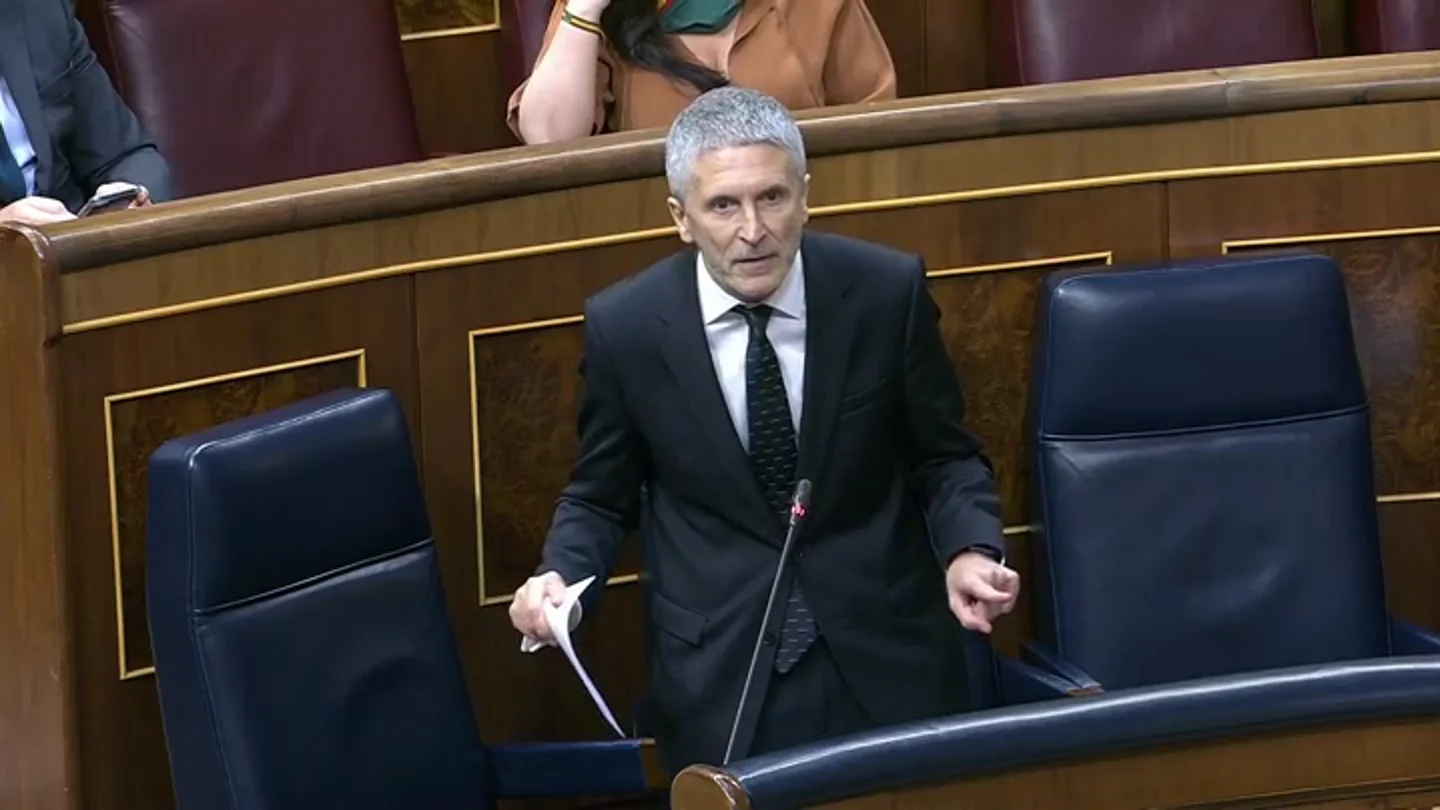 Marlaska responde a la oposición en el Congreso: "No voy a dimitir porque no he hecho nada ilegal" Marlaska responde a la oposición en el Congreso: "No voy a dimitir porque no he hecho nada ilegal"