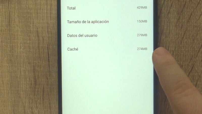 Cómo ganar espacio en el móvil borrando la memoria caché