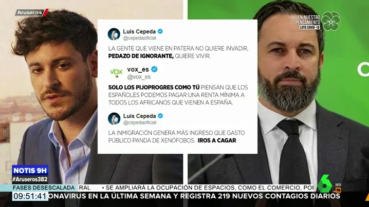 Guerra entre Cepeda y Vox en Twitter