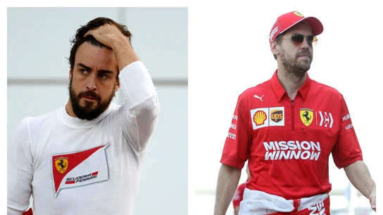 Fernando Alonso y Sebastian Vettel Fernando Alonso y Sebastian Vettel