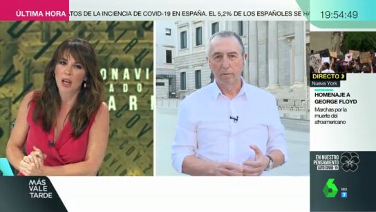 Joan Baldov&iacute; se "averg&uuml;enza" de el tono bronco en el Congreso: "La derecha no ha aprendido a perder y est&aacute; rabiosa"