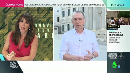 Joan Baldoví se "avergüenza" de el tono bronco en el Congreso: "La derecha no ha aprendido a perder y está rabiosa" Joan Baldoví se "avergüenza" de el tono bronco en el Congreso: "La derecha no ha aprendido a perder y está rabiosa"