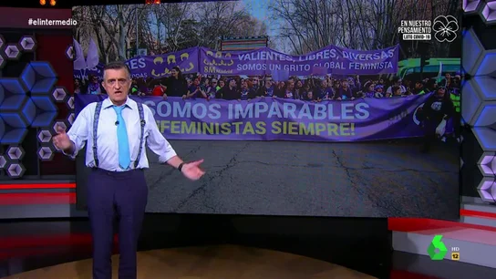 El dura crítica de Wyoming al "sesgado" informe de la Guardia Civil sobre el 8M: "Tiene el mismo rigor que una encuesta en forocoches" El dura crítica de Wyoming al "sesgado" informe de la Guardia Civil sobre el 8M: "Tiene el mismo rigor que una encuesta en forocoches"