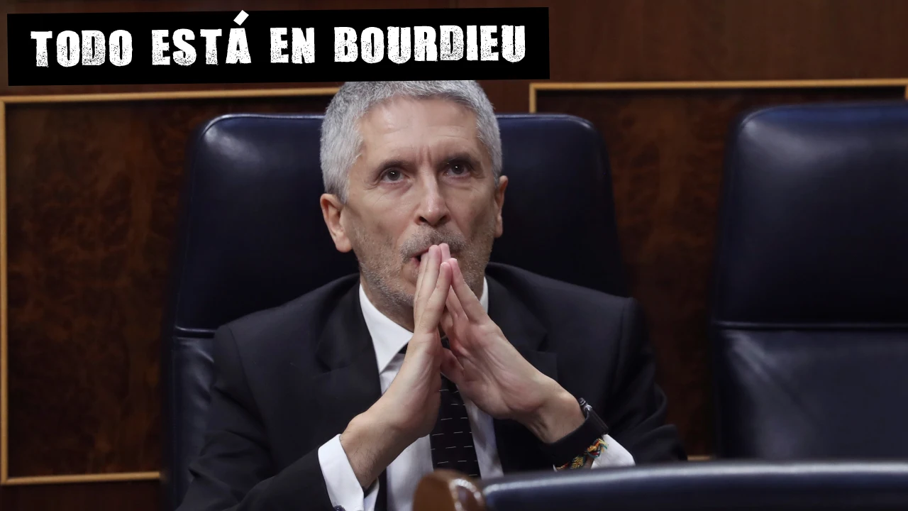 El ministro del Interior, Fernando Grande-Marlaska, durante el pleno del Congreso