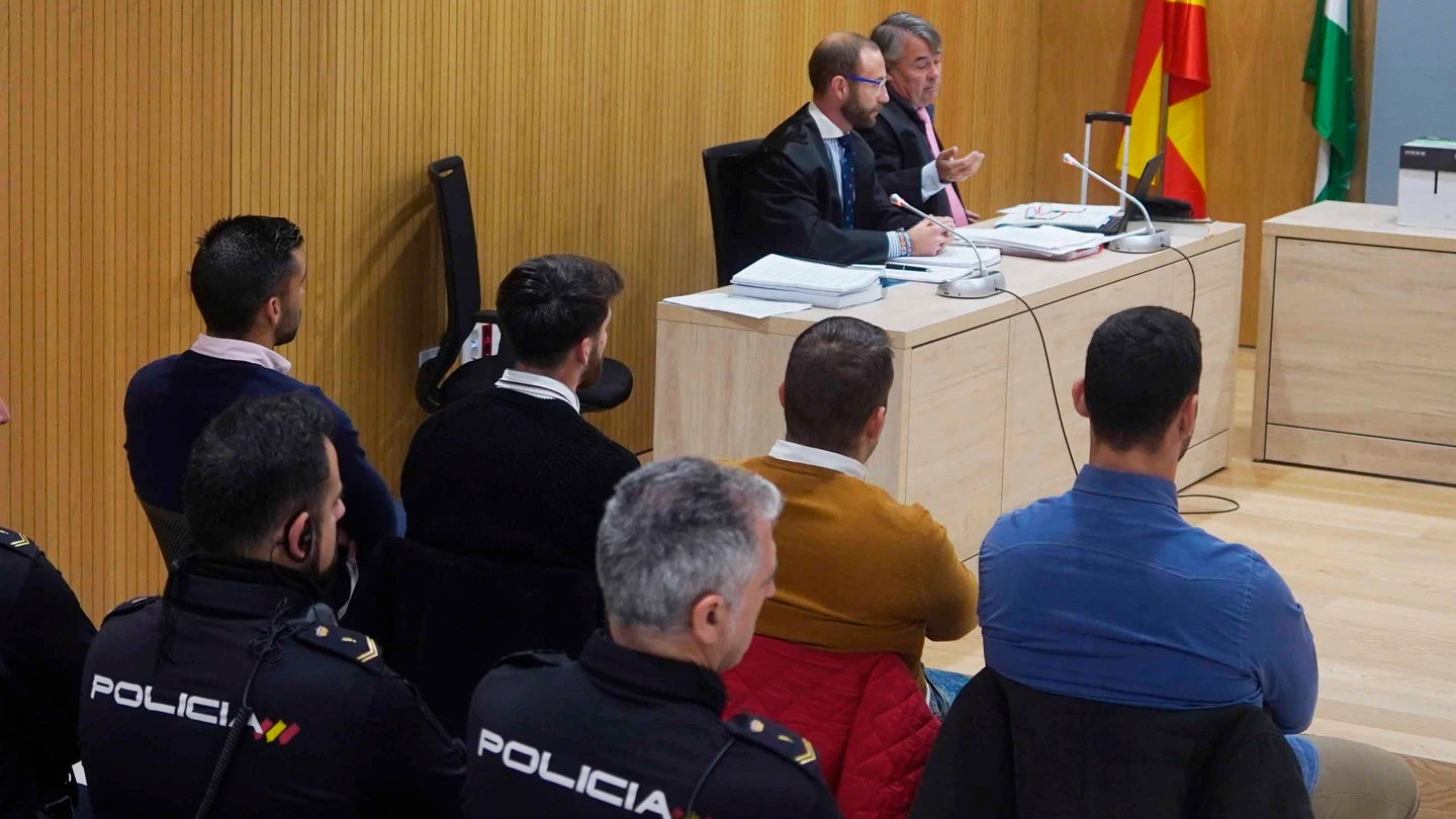 'La Manada' durante el juicio La Manada