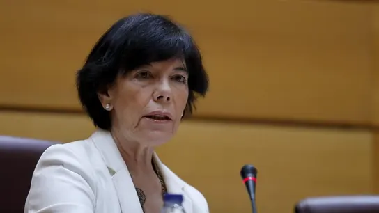 La ministra de Educación y Formación Profesional, Isabel Celaá, al inicio de su comparecencia La ministra de Educación y Formación Profesional, Isabel Celaá, al inicio de su comparecencia