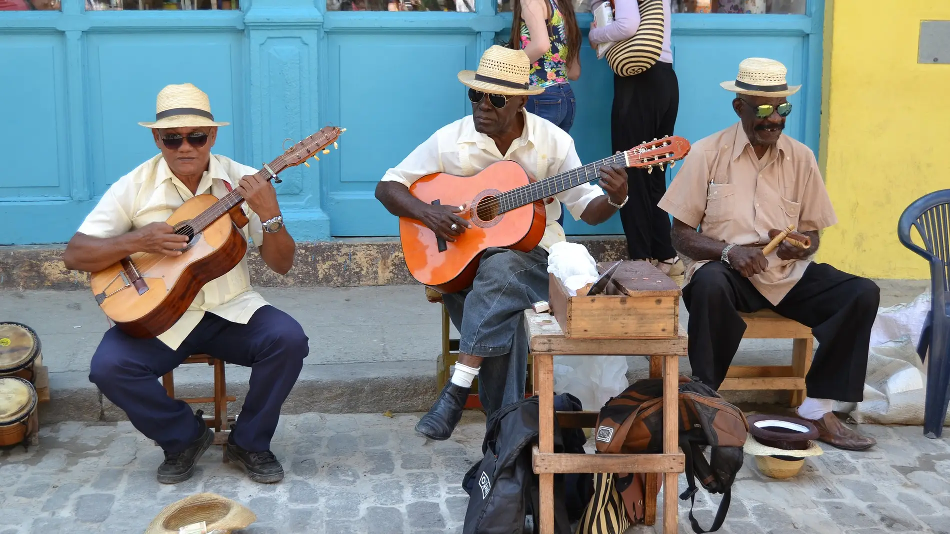 Músicos en La Habana