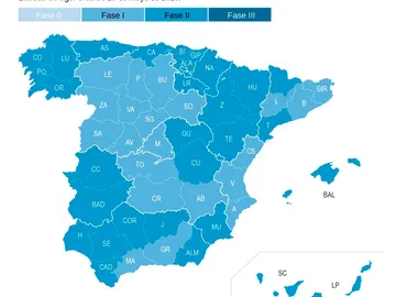¿Quién pasa a la fase 3 de la desescalada del coronavirus? Provincias que pasan a la fase 2 y la fase 3 ¿Quién pasa a la fase 3 de la desescalada del coronavirus? Provincias que pasan a la fase 2 y la fase 3