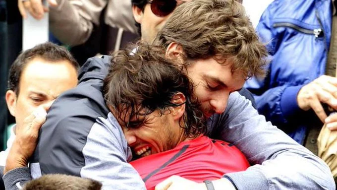 Pau Gasol y Rafa Nadal