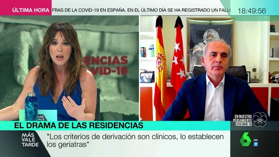 Enrique Ruiz Escudero defiende que son los geriatras quienes deciden el traslado de los pacientes de residencias a hospitales Enrique Ruiz Escudero defiende que son los geriatras quienes deciden el traslado de los pacientes de residencias a hospitales