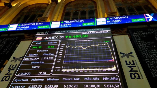 Imagen de archivo de la Bolsa española (Ibex 35) Imagen de archivo de la Bolsa española (Ibex 35)