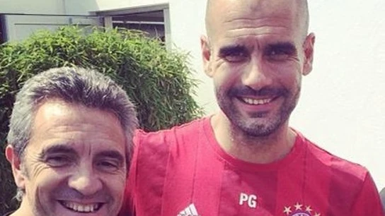 Juanma Lillo y Pep Guardiola Juanma Lillo y Pep Guardiola