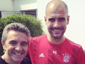 Juanma Lillo y Pep Guardiola Juanma Lillo y Pep Guardiola