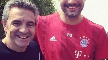 Juanma Lillo y Pep Guardiola