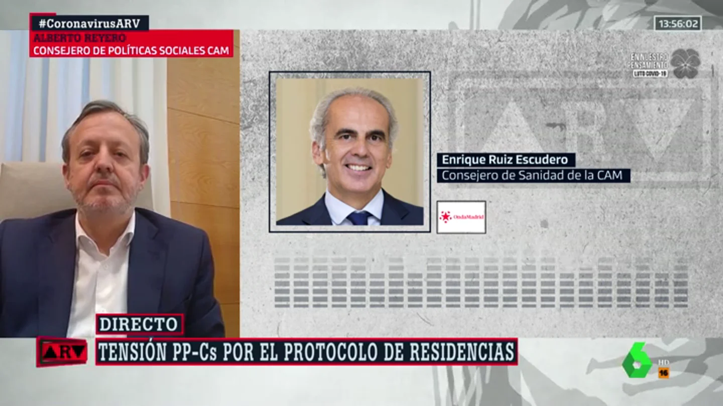 El consejero de Políticas Sociales de Madrid responde al de Sanidad: "Dice que no he ido a reuniones a las que no se me convocó nunca" El consejero de Políticas Sociales de Madrid responde al de Sanidad: "Dice que no he ido a reuniones a las que no se me convocó nunca"