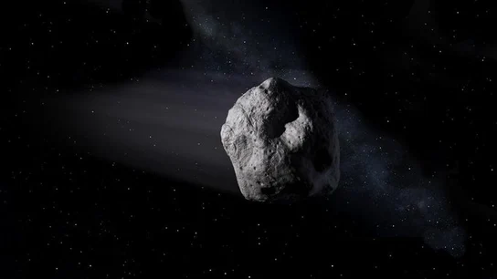 Imagen de un asteroide difundida por la NASA Imagen de un asteroide difundida por la NASA
