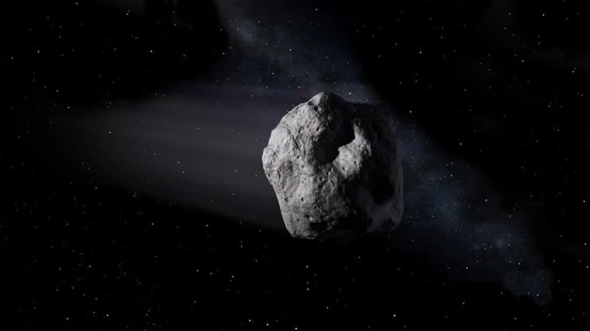 Imagen de un asteroide difundida por la NASA