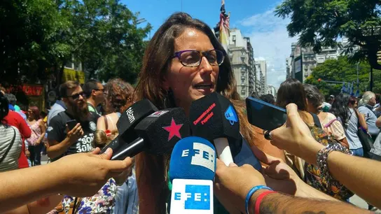 Imagen de la ministra argentina de Mujeres, Género y Diversidad Sexual, Elizabeth Gómez Alcorta Imagen de la ministra argentina de Mujeres, Género y Diversidad Sexual, Elizabeth Gómez Alcorta