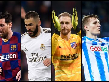 Messi, Benzema, Oblak y Odegaard Messi, Benzema, Oblak y Odegaard
