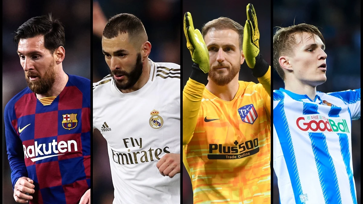 Messi, Benzema, Oblak y Odegaard