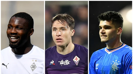 Marcus Thuram, Federico Chiesa e Ianis Hagi Marcus Thuram, Federico Chiesa e Ianis Hagi
