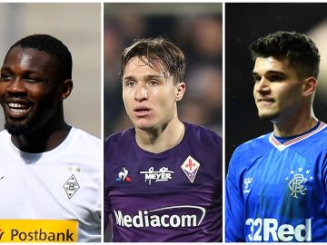 Marcus Thuram, Federico Chiesa e Ianis Hagi Marcus Thuram, Federico Chiesa e Ianis Hagi