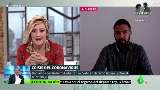 Cristina Pardo entrevista al experto en derecho laboral Roberto Gutiérrez Cristina Pardo entrevista al experto en derecho laboral Roberto Gutiérrez