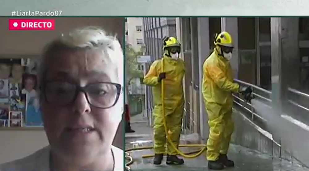 Imagen de Lola Parra, nuera de un fallecido en una residencia de Madrid Imagen de Lola Parra, nuera de un fallecido en una residencia de Madrid