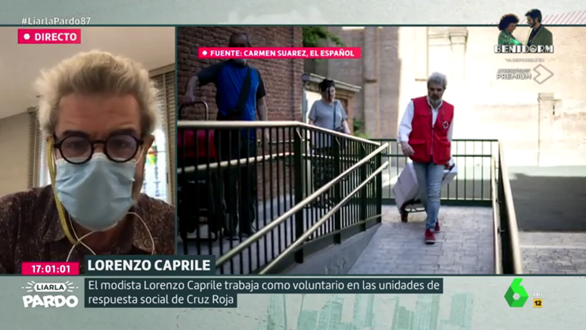 Lorenzo Caprile, sobre las mascarillas de alta costura: "No me voy a subir al carro de la mascarilla firmada por mí, me parece superficial"