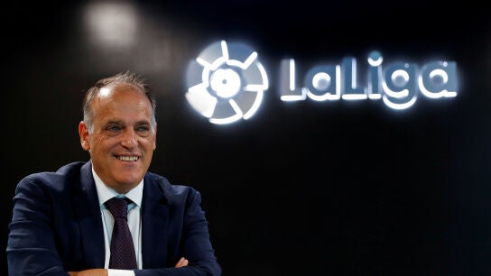 El presidente de LaLiga, Javier Tebas